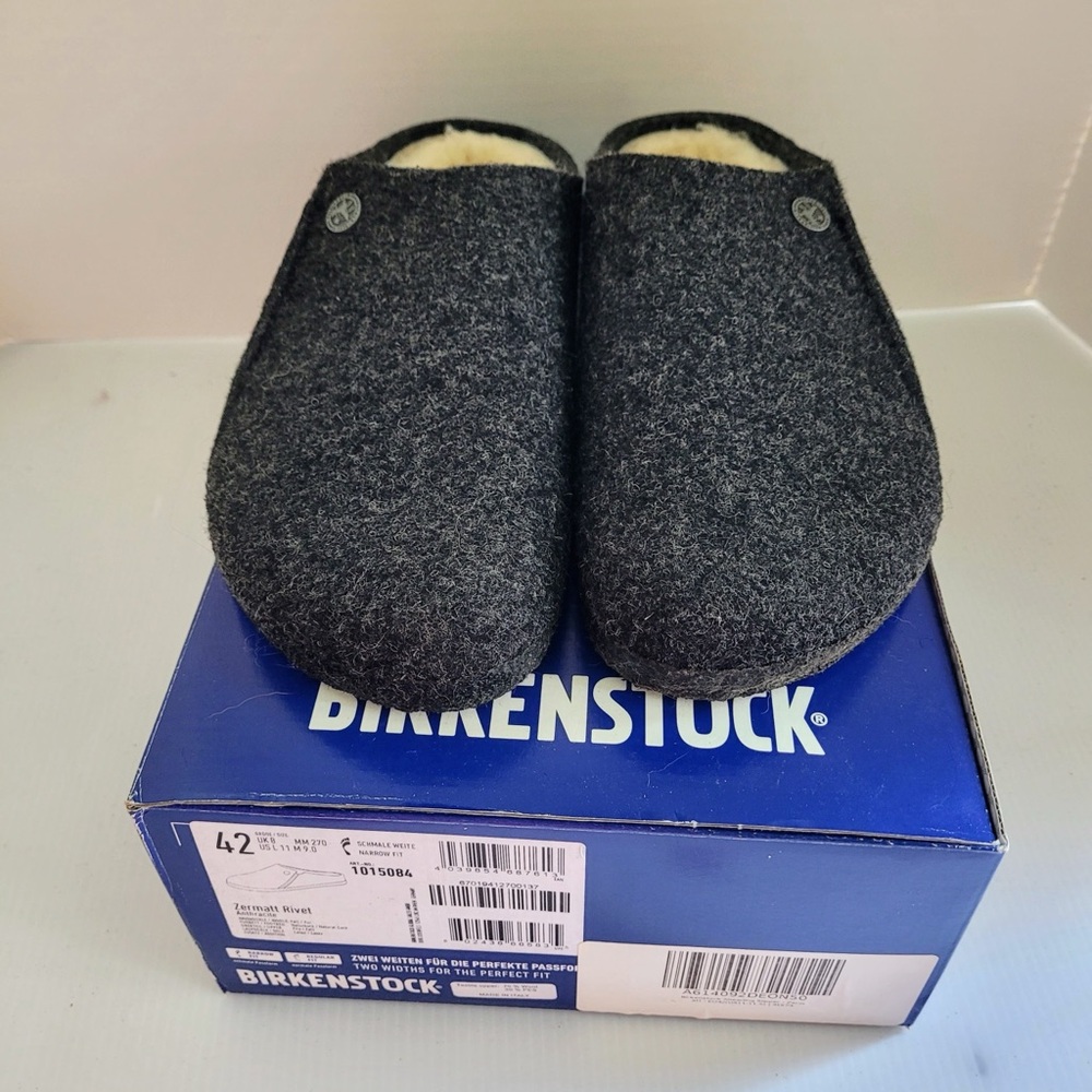 Birkenstock Zermatt Rivet Slipper Clogs. New in Box.